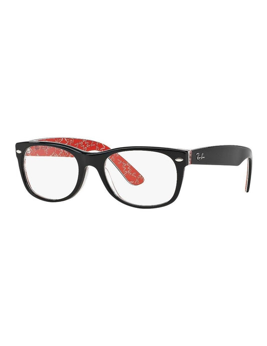 Ray Ban 5184 2479 New Wayfarer Negro Brillante Rojo