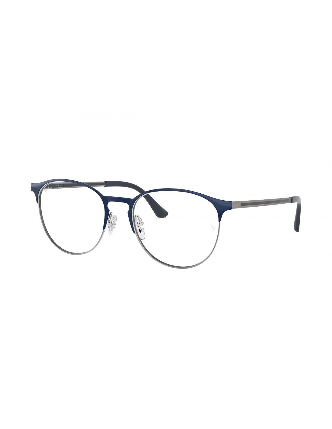 Ray Ban 6375 2981 Round Metal Azul Plateado