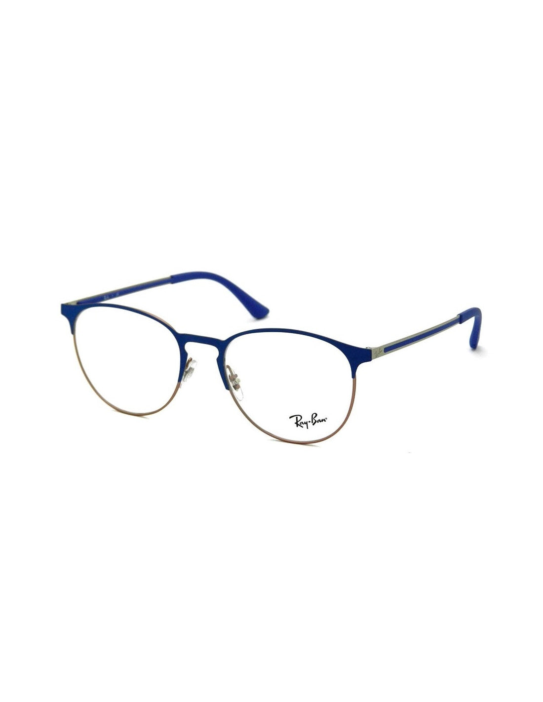 Ray Ban 6375v 3053 Round Metal Azul Dorado