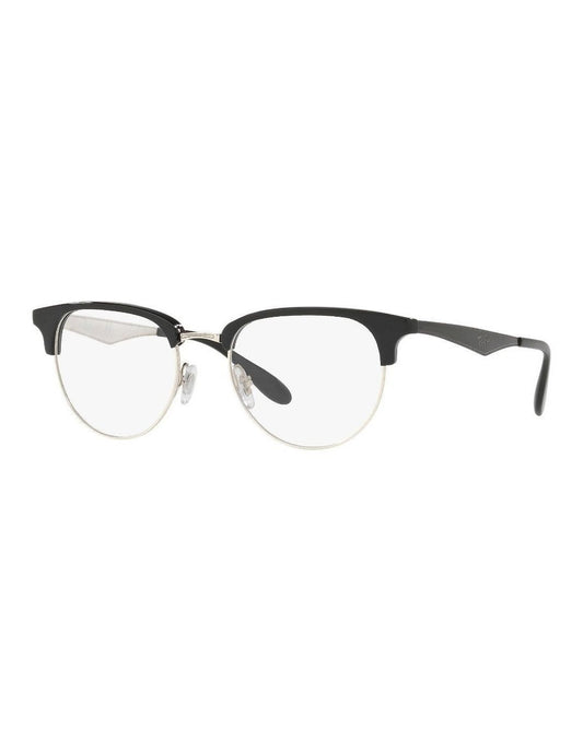 Ray Ban 6396 2932 Clubmaster Negro Plateado Icon