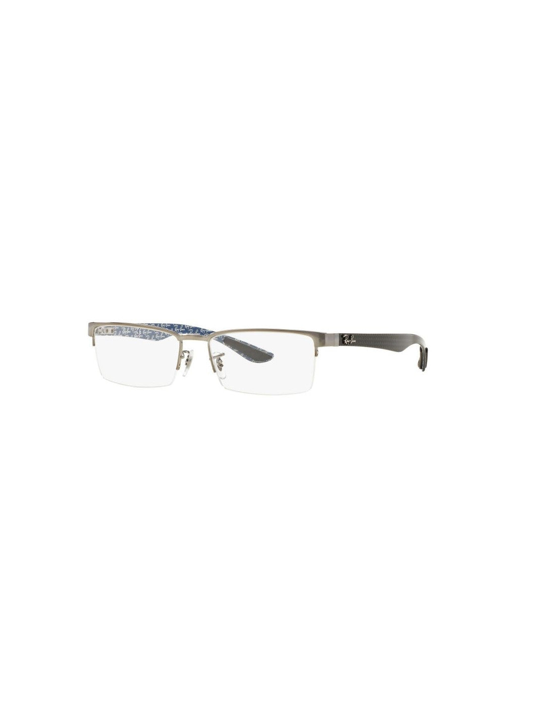 Ray Ban 8412 2502 Square Azul Fibra De Carbono