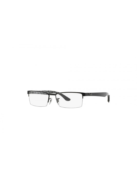 Ray Ban 8412 2509 Square Negro Fibra De Carbono